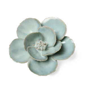 Keramische bloem Teal Poppy