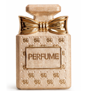 Parfumfles vaas champagne in keramiek 16x9x26cm